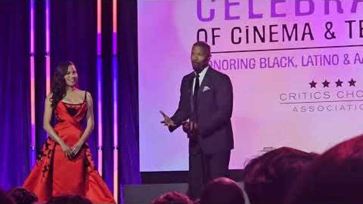 Jamie Foxx Accepts CCA's Vanguard Award