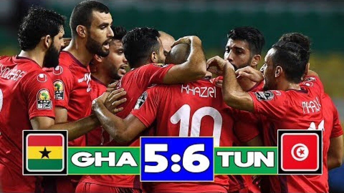 Ghana vs Tunisia (1-1) penalty(4-5) Highlights & All Goals | Africa Cup of Nations 2019