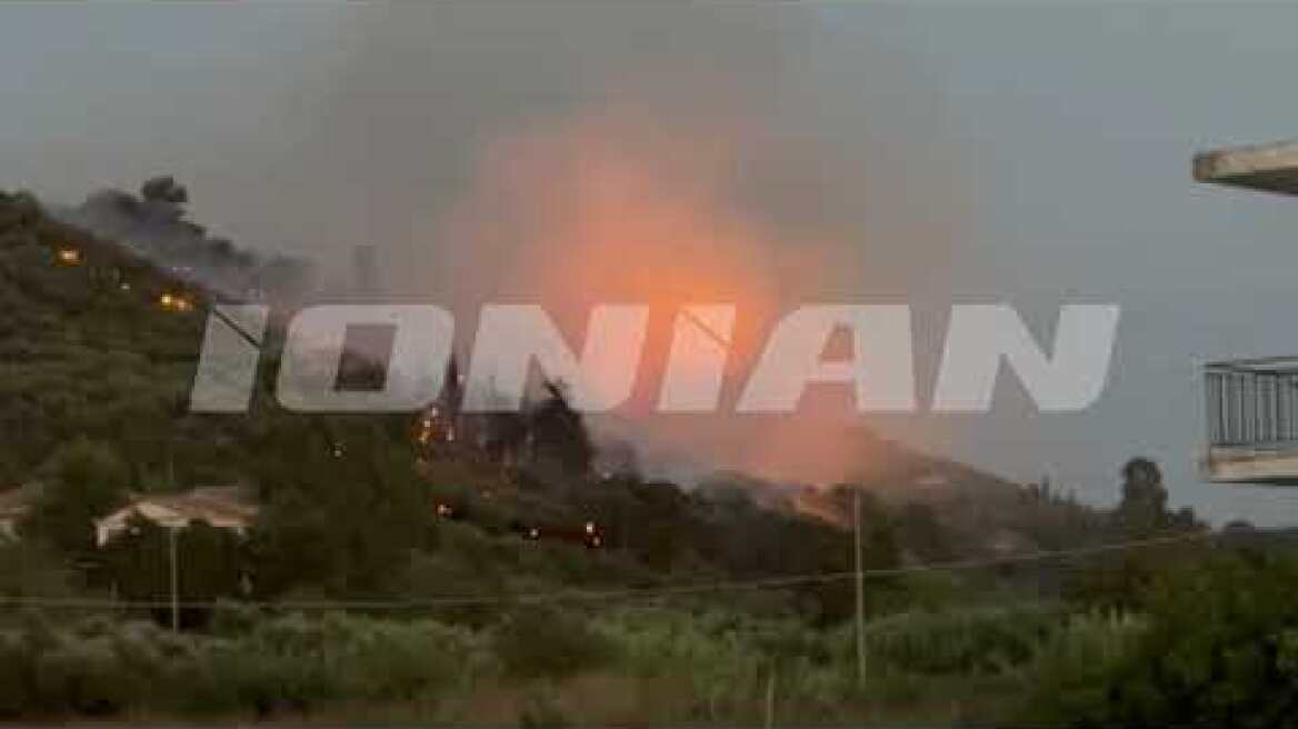 Μεγάλη φωτιά στην Ζάκυνθο - Εστάλη 112