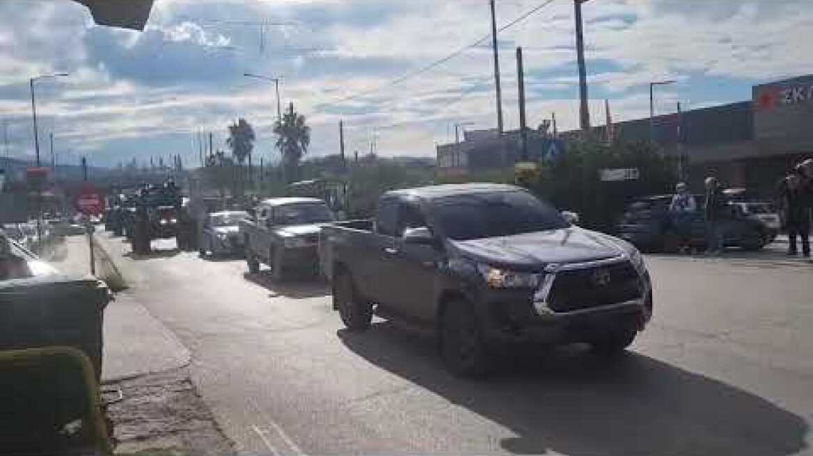 Πορεία αγροτών με τρακτέρ στην Πάτρα