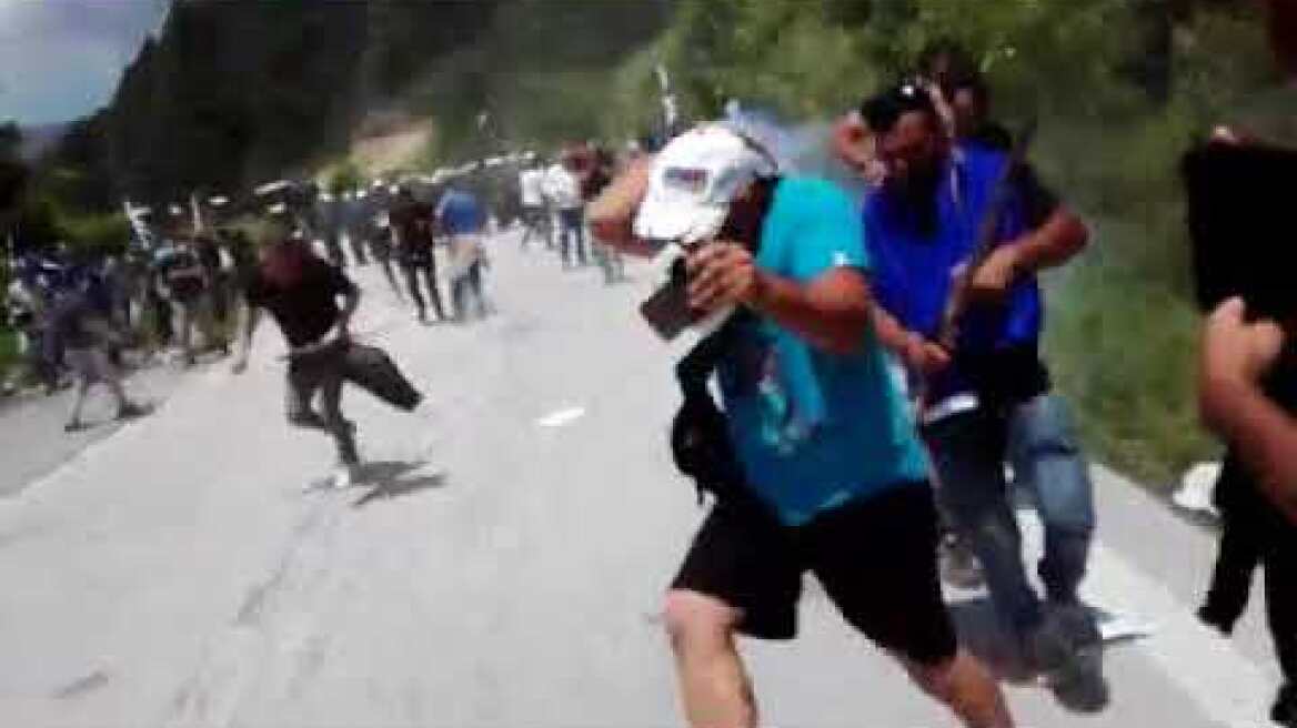 Επεισόδια στο συλλαλητήριο στο Πισοδέρι- Voria.gr