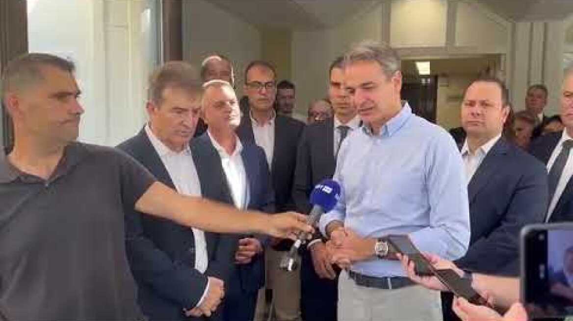 Ο Κ. Μητσοτάκης στο Γ. Παπανικολάου