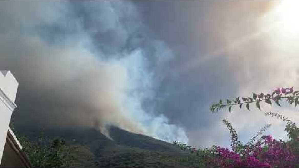 Stromboli eruption 03.06.19 aftermath