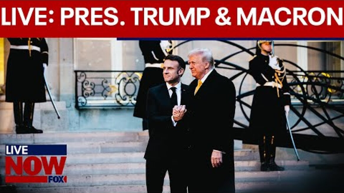 LIVE: President Donald Trump & French President Macron discusses Ukraine-Russia war