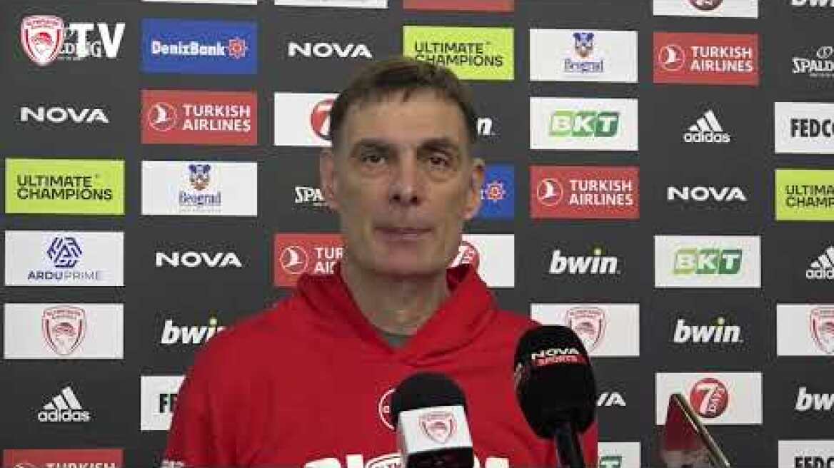 Μπαρτζώκας: "Πρέπει το ομαδικό μας παιχνίδι να είναι συμπαγές"