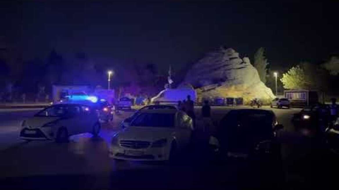 Διαρροή πετρελαίου στο θέατρο Λυκαβηττού (1)