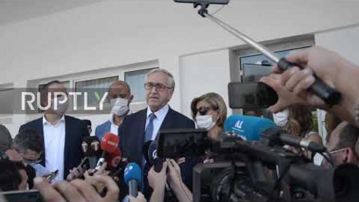 Northern Cyprus: Turkish Cypriot leader slams Turkish "propaganda campaign" against him as he votes