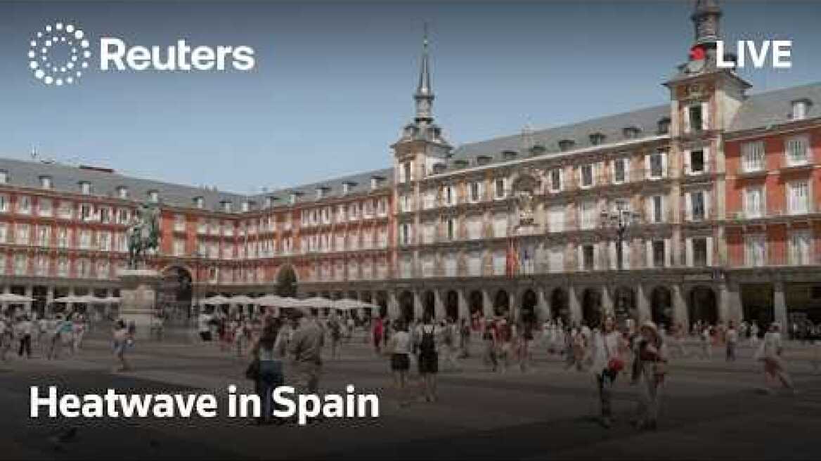 LIVE: Tourists, locals in Madrid hit by hot weather