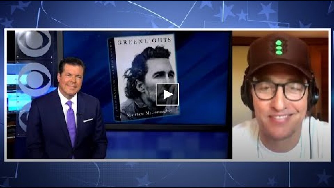 Matthew McConaughey talks "Greenlights," faith, bongos, a big red light and getting his wink back