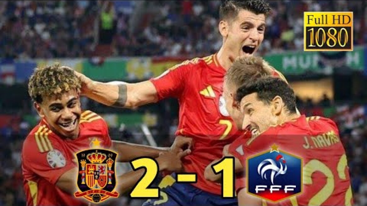 Spain vs France 2 - 1 II Highlights & Goals II EURO 2024