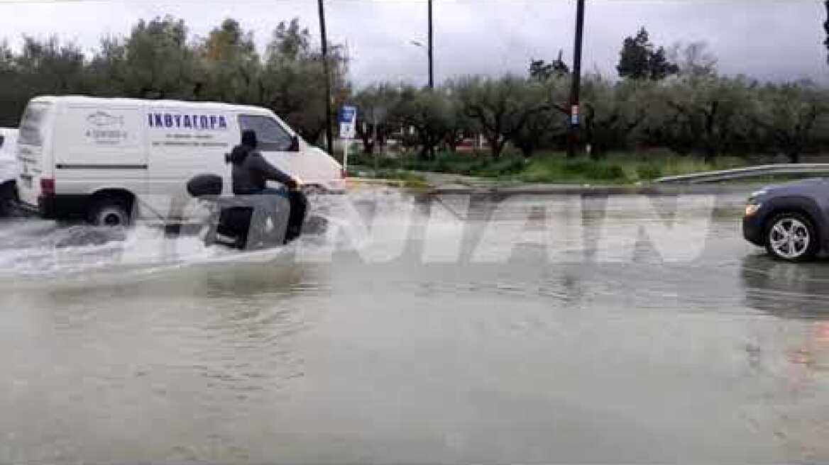 Ζάκυνθος κακοκαιρία - Μία λίμνη όλο το νησί πλημμύρες και κατολισθήσεις