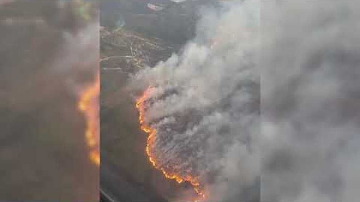 Chinook και CL-215 στα Δερβενοχώρια