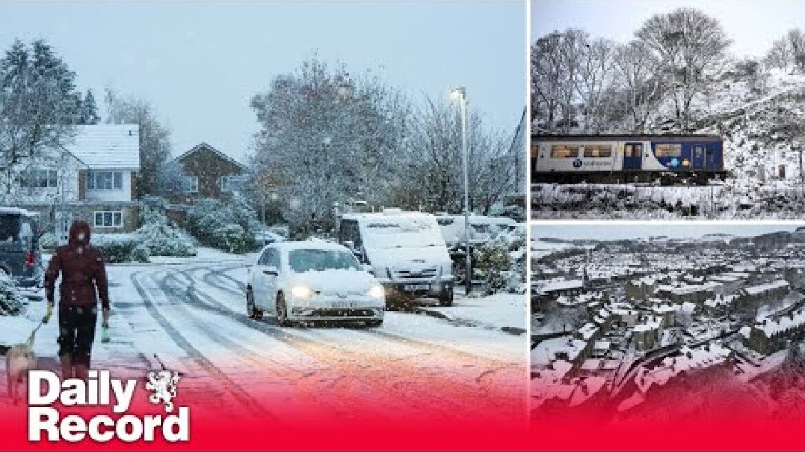 Snow and ice causes disruption as ‘First taste of winter’ sees UK hit with weather warnings