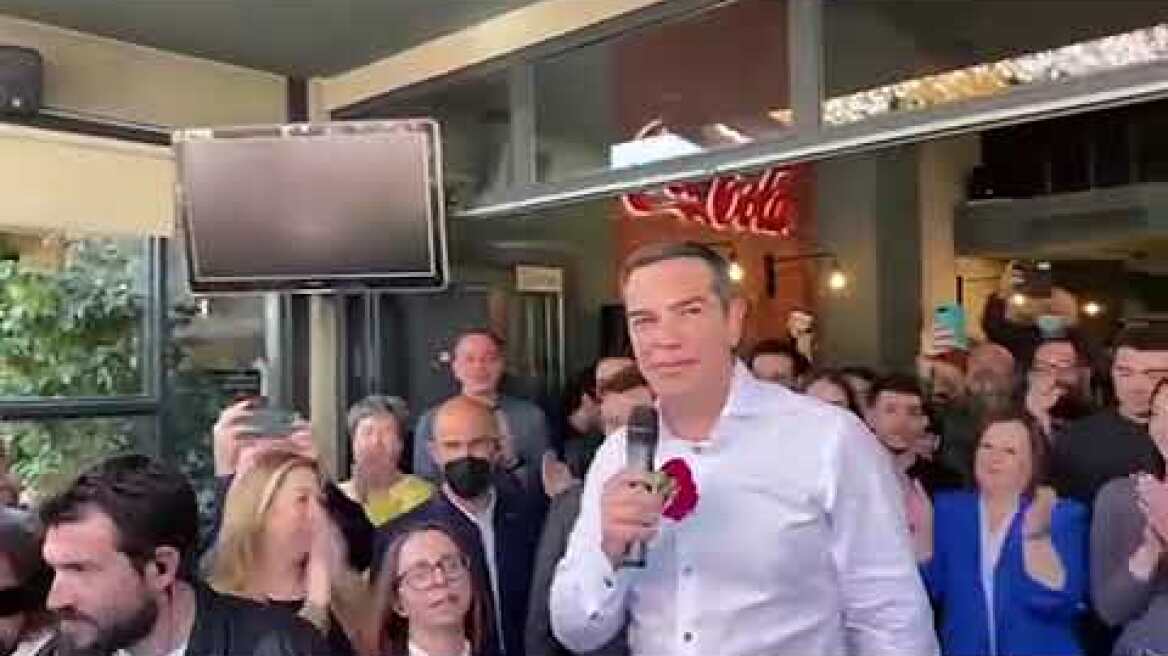 Ο Αλέξης Τσίπρας στην Αγία Παρασκευή (1)