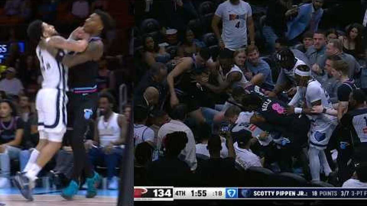 Scottie Pippen Jr and Myron Gardner HUGE FIGHT and both get ejected 😳