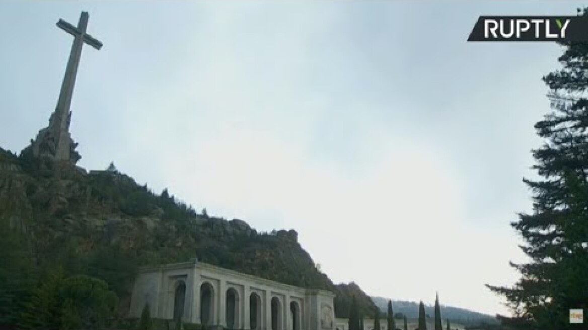 Exhumation of Francisco Franco's remains takes place at Valley of the Fallen