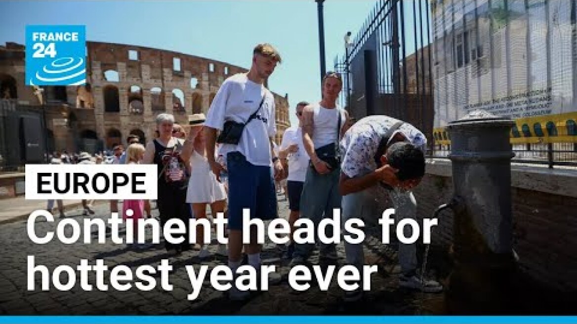 Europe faces warmest year on record as heatwave batters continent • FRANCE 24 English