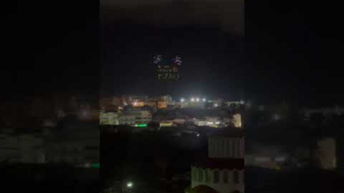 Μοναδικό θέαμα φωτός πάνω από τα Ενετικά Τείχη