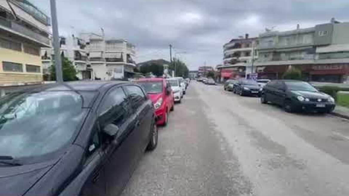 Το σημείο που είχε παρκαρισμένο το αυτοκίνητο ο πατέρας και ξέχασε κλειδωμένο το παιδί του