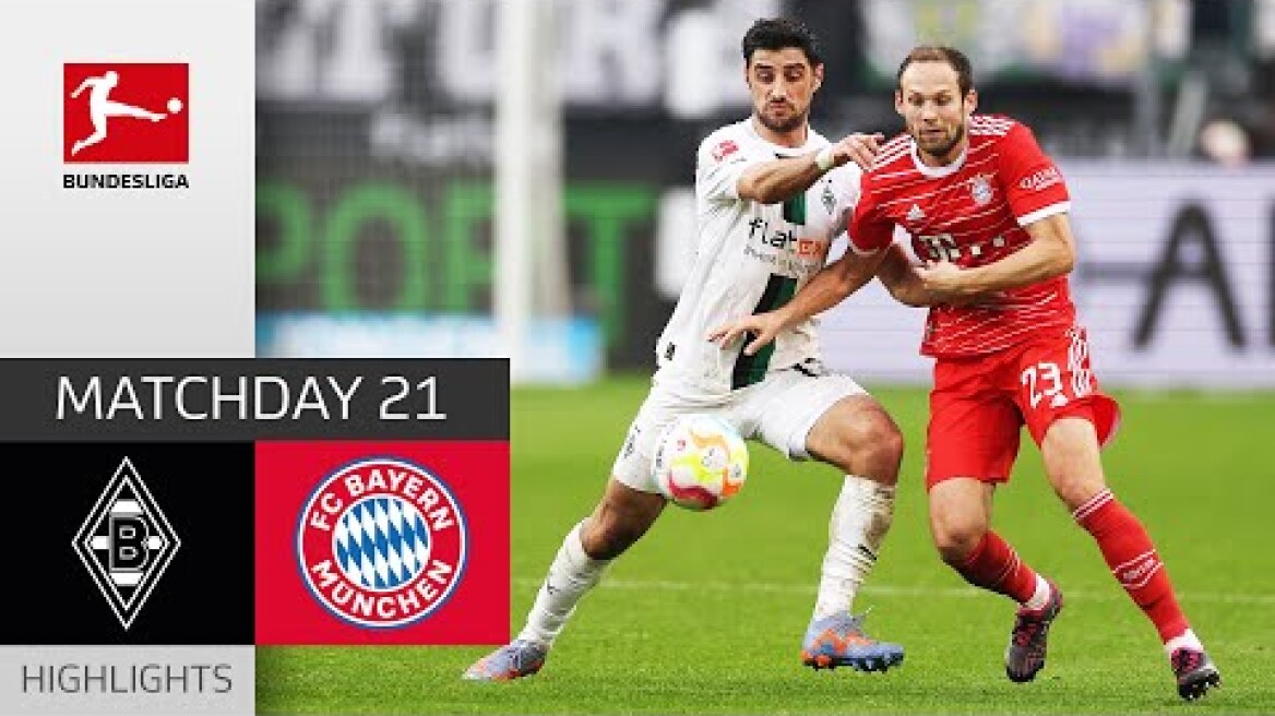 Borussia M'gladbach - FC Bayern München 3-2 | Highlights | Matchday 21 – Bundesliga 2022/23