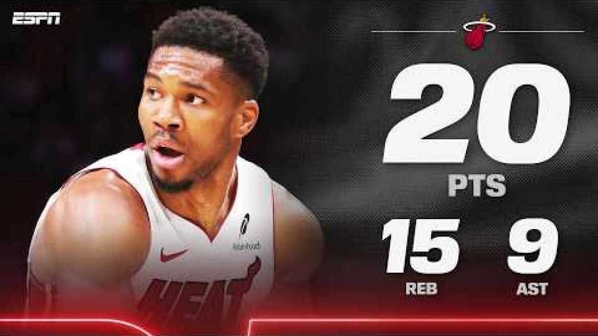 GIANNIS IN MID-SEASON FORM 🔥 Near triple-double from the Greek Freak 😤 | NBA on ESPN