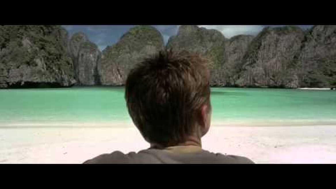 The Beach Movie. Scene of Maya Bay in Phi Phi Islands Thailand.