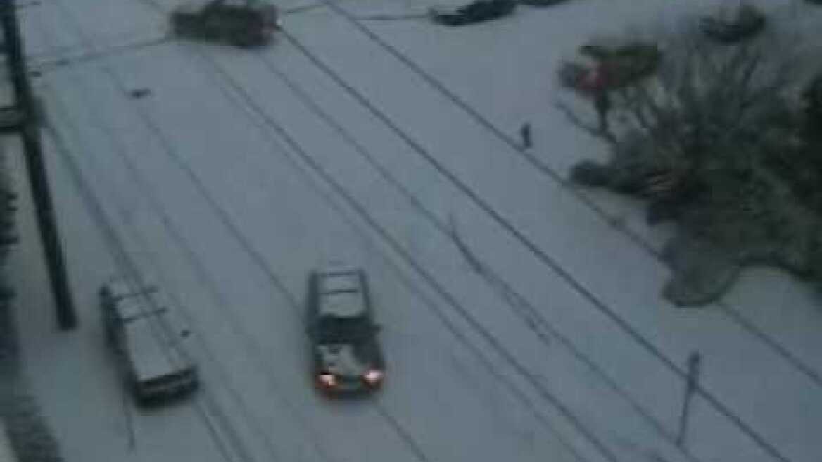 Original Portland Snow Car Crashes 2007