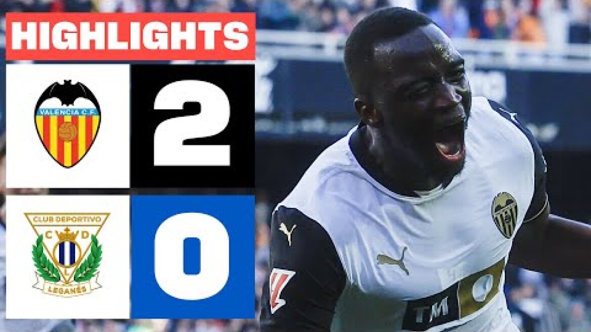 VALENCIA CF 2 - 0 CD LEGANÉS I RESUMEN LALIGA EA SPORTS