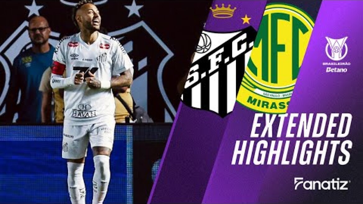 Santos vs Mirassol 1-1 | Game Highlights | #Brasileirao2025