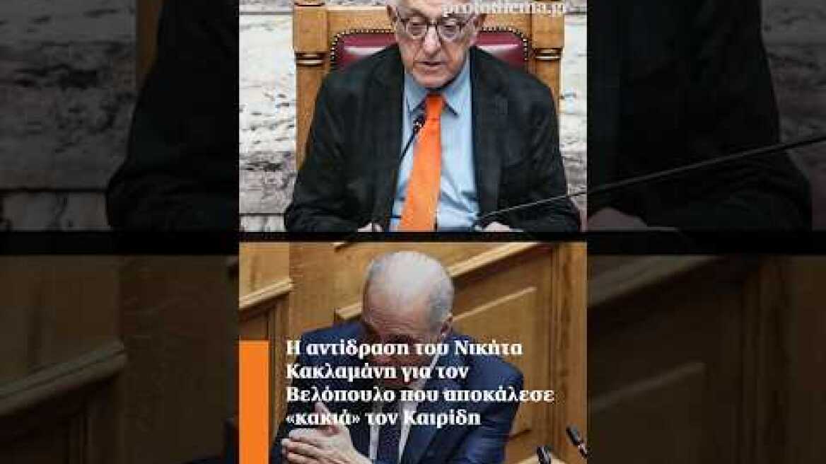 Η αντίδραση του Νικήτα Κακλαμάνη για τον Βελόπουλο που αποκάλεσε «κακιά» τον Καιρίδη