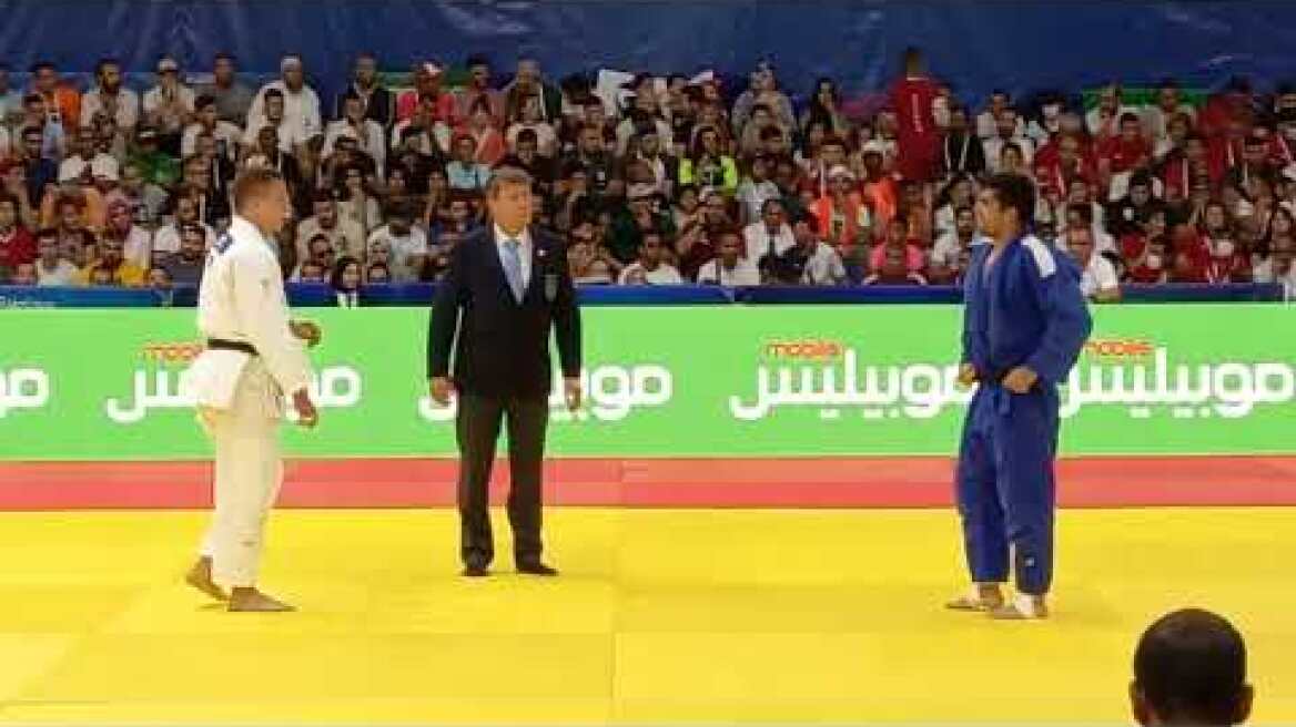 Ο τελικός του Θοδωρή Τσαλίδης στα 90 κιλά του τζούντο και το ασημένιο μετάλλιο