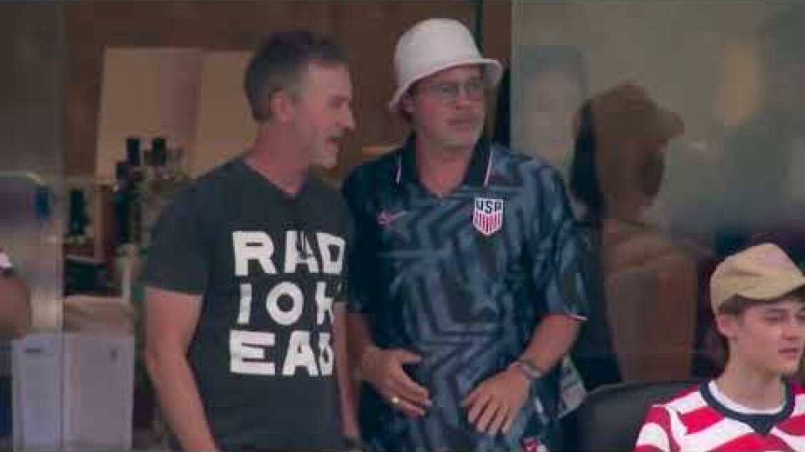 Brad Pitt And Edward Norton Went Crazy For The USMNT 🇺🇸😂