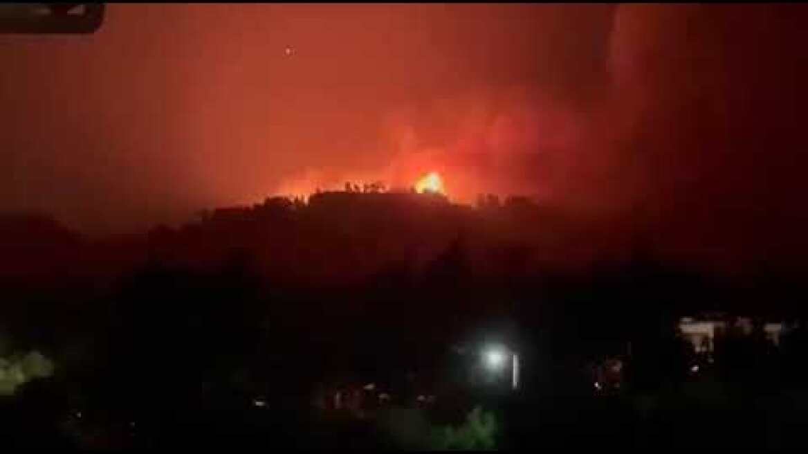 Thestival.gr Φωτιά στη Φούρκα Χαλκιδικής