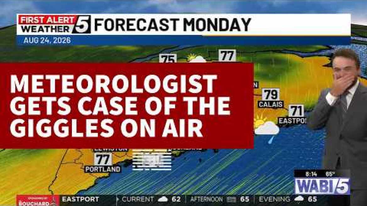 Meteorologist Patrick Osborn discusses cause of laughing outburst