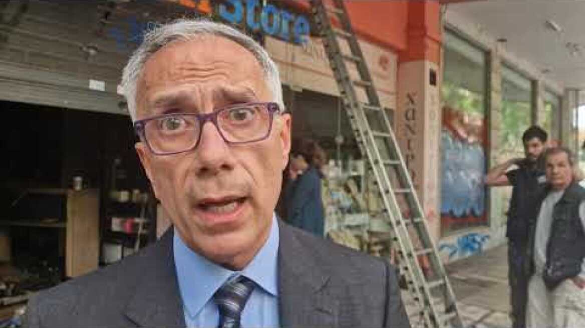 Θεσσαλονίκη: "Κουκουλοφόροι έκαναν γκράφιτι με φωτιά και τους έπεσε το πανί