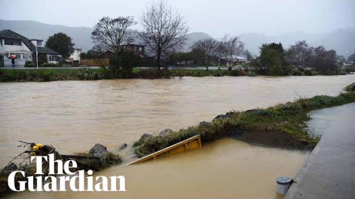 New Zealand flooding leaves streets and cars submerged after torrential rain