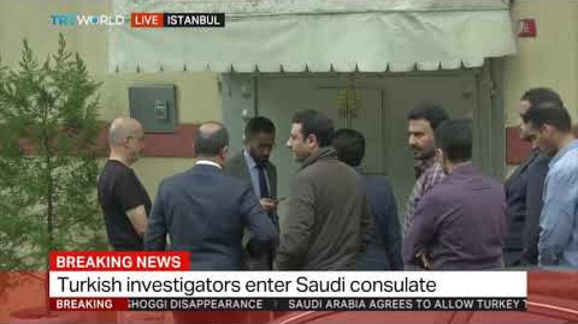 Investigators enter Saudi consulate