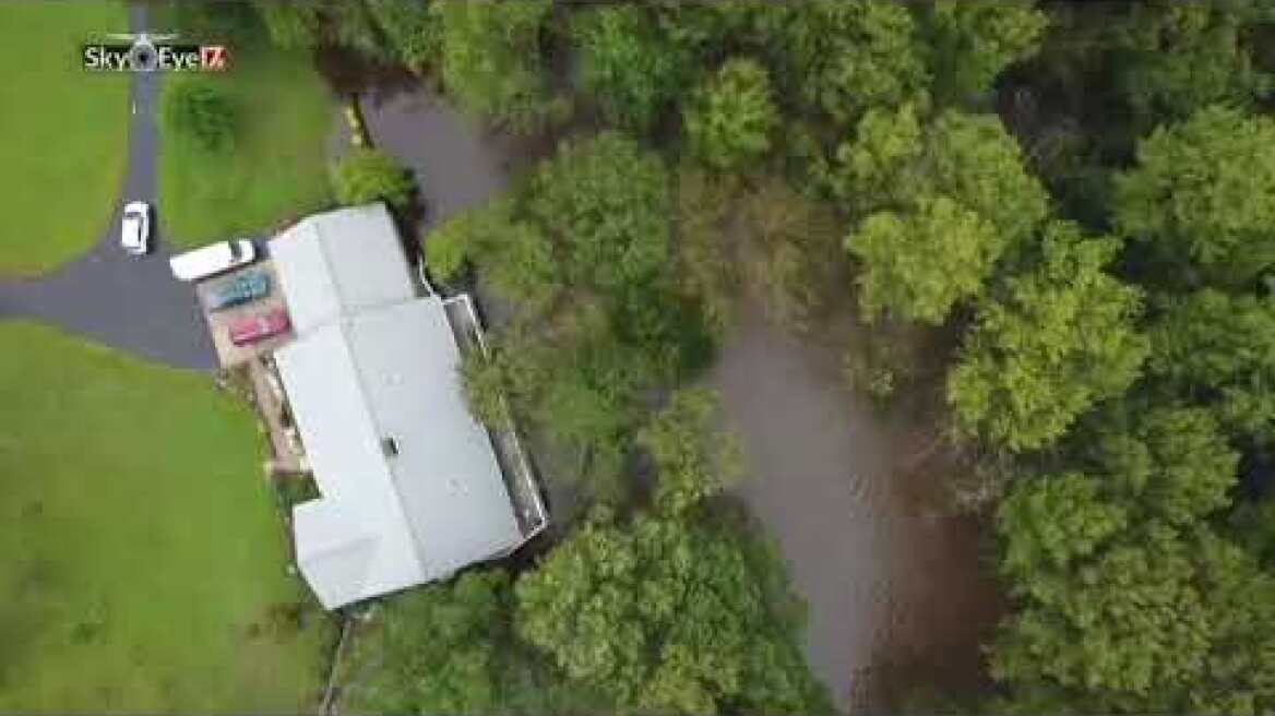 Drone aerials show North Carolina inland floods