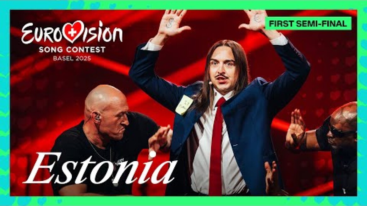 Eurovision 2025: Η Κύπρος δεν πέρασε στον τελικό της Eurovision - Ποιες είναι οι 10 χώρες που προκρίθηκαν Tommy Cash - Espresso Macchiato (LIVE) | Estonia 🇪🇪 | First Semi-Final | Eurovision 2025
