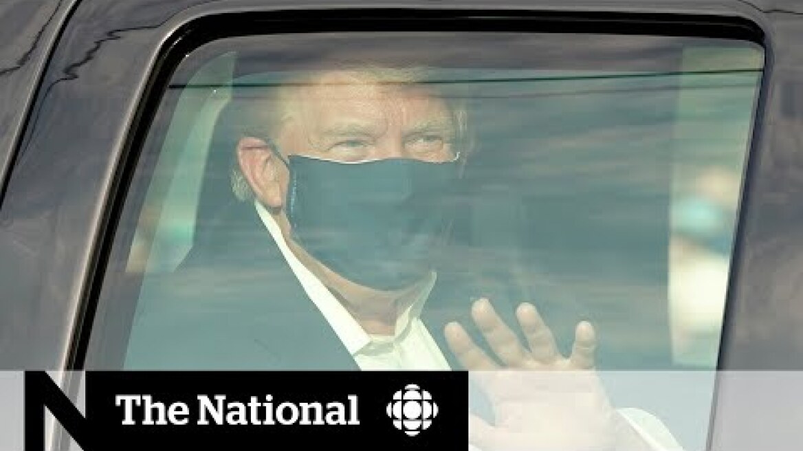 Confusion surrounds Trump’s condition as he makes drive-by appearance