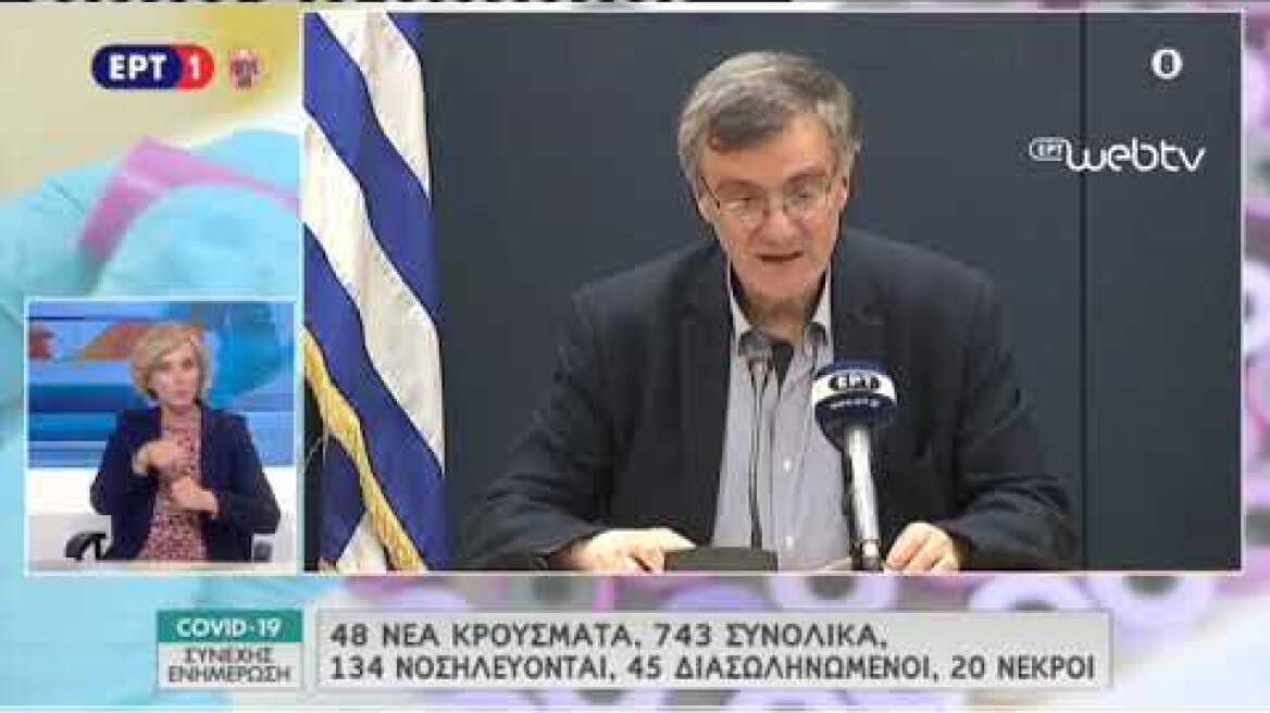 Ανακοινώσεις Τσιόδρα 24/03/2020