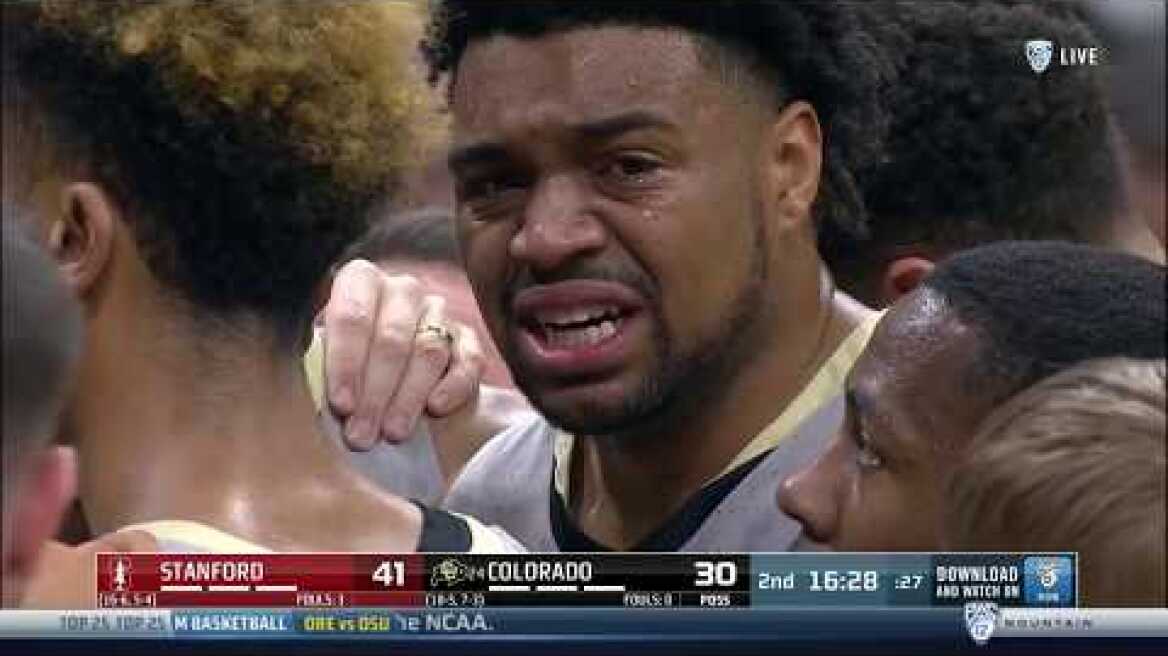 *WARNING GRAPHIC* Stanford's Oscar da Silva suffers scary head injury after Nasty Collison