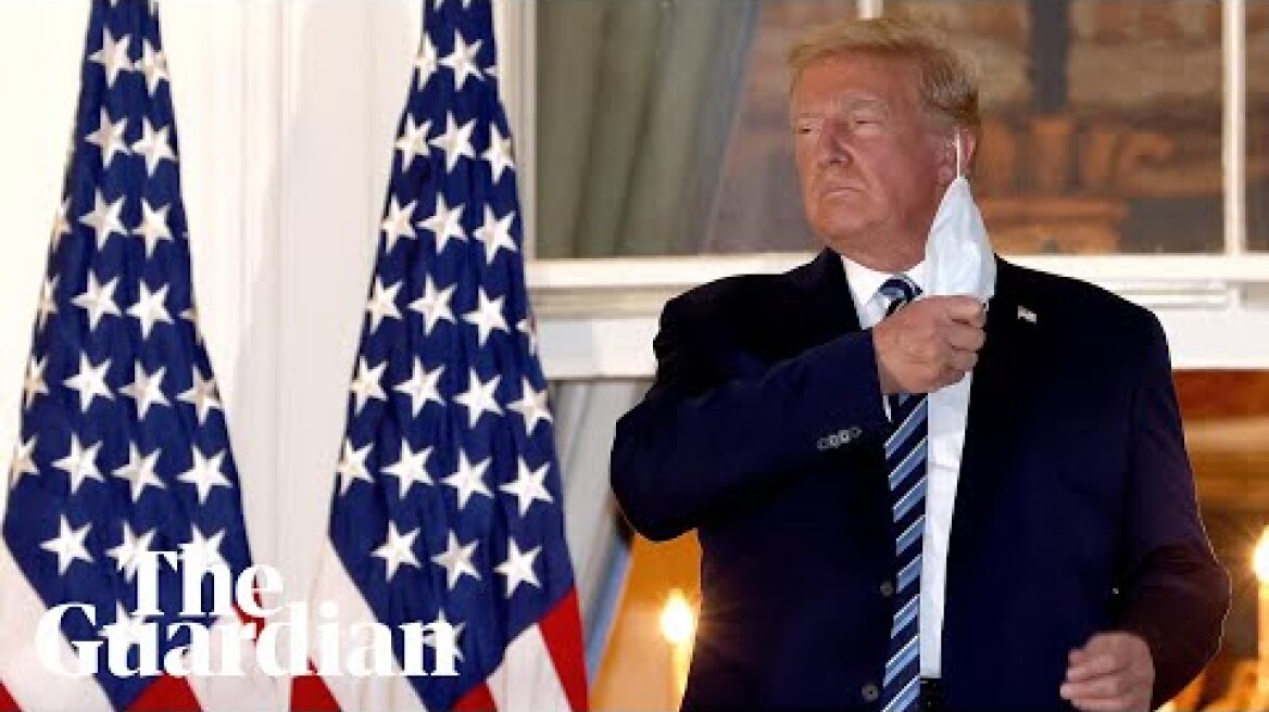 ‘Don't be afraid of coronavirus’: Trump removes mask as he returns to White House