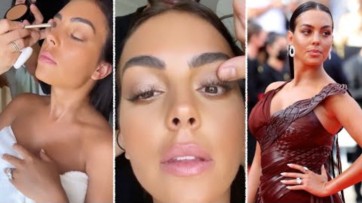 Georgina Rodriguez Ronaldo makeup for 74 Cannes Film Festival 2021