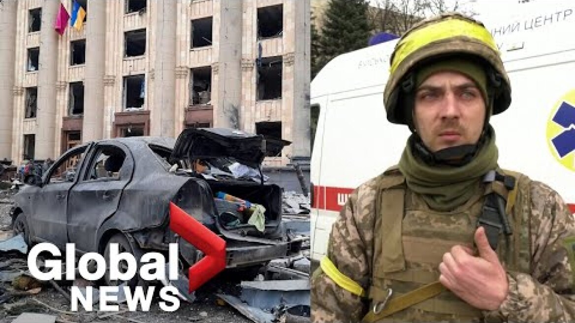 Russian rockets strike Kharkiv as some of Ukraine's largest cities come under siege