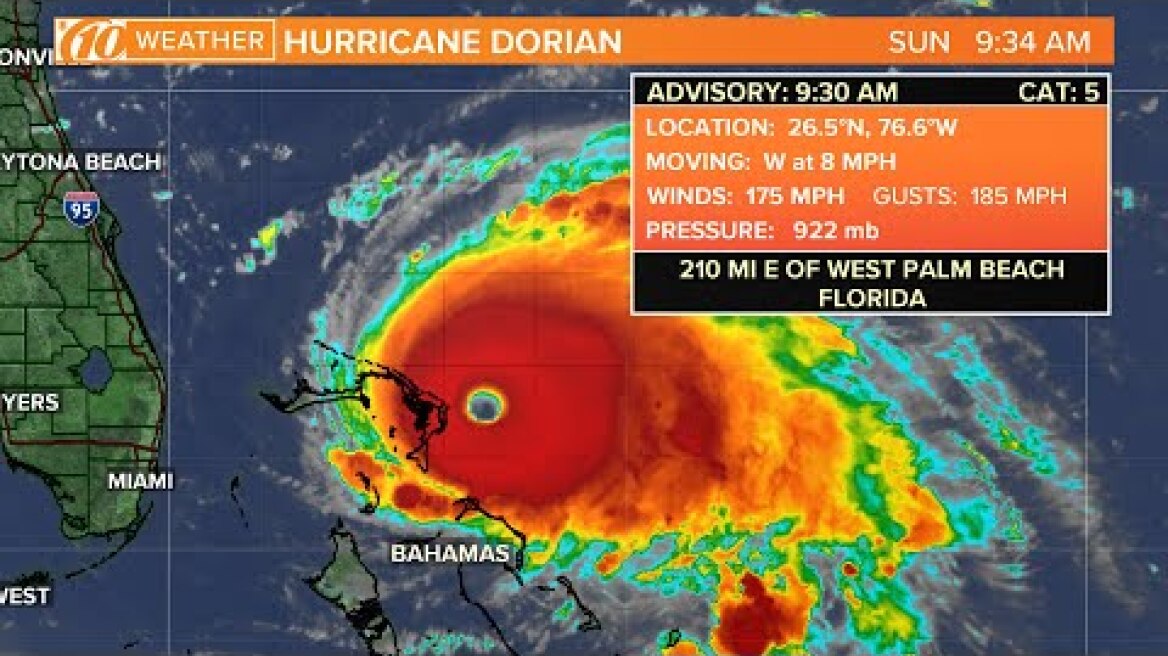 Hurricane Dorian remains a Category 5 as it barrels through northwestern Bahamas | 10News WTSP LIVE
