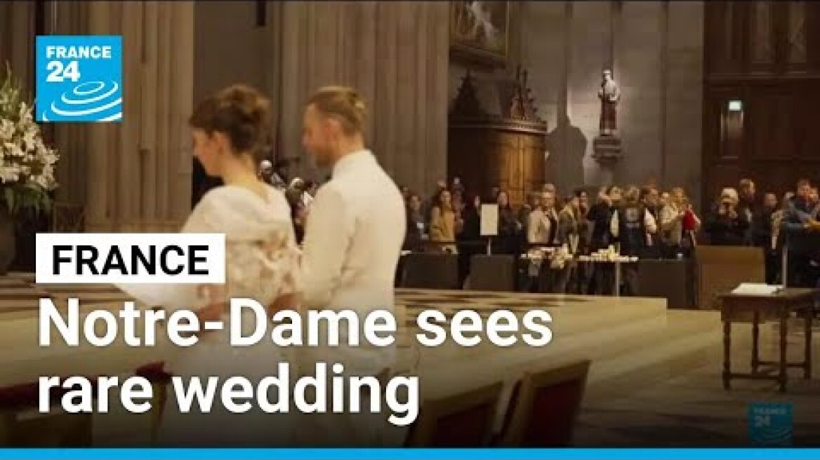 Notre-Dame hosts rare wedding for carpenter who helped rebuild it • FRANCE 24 English