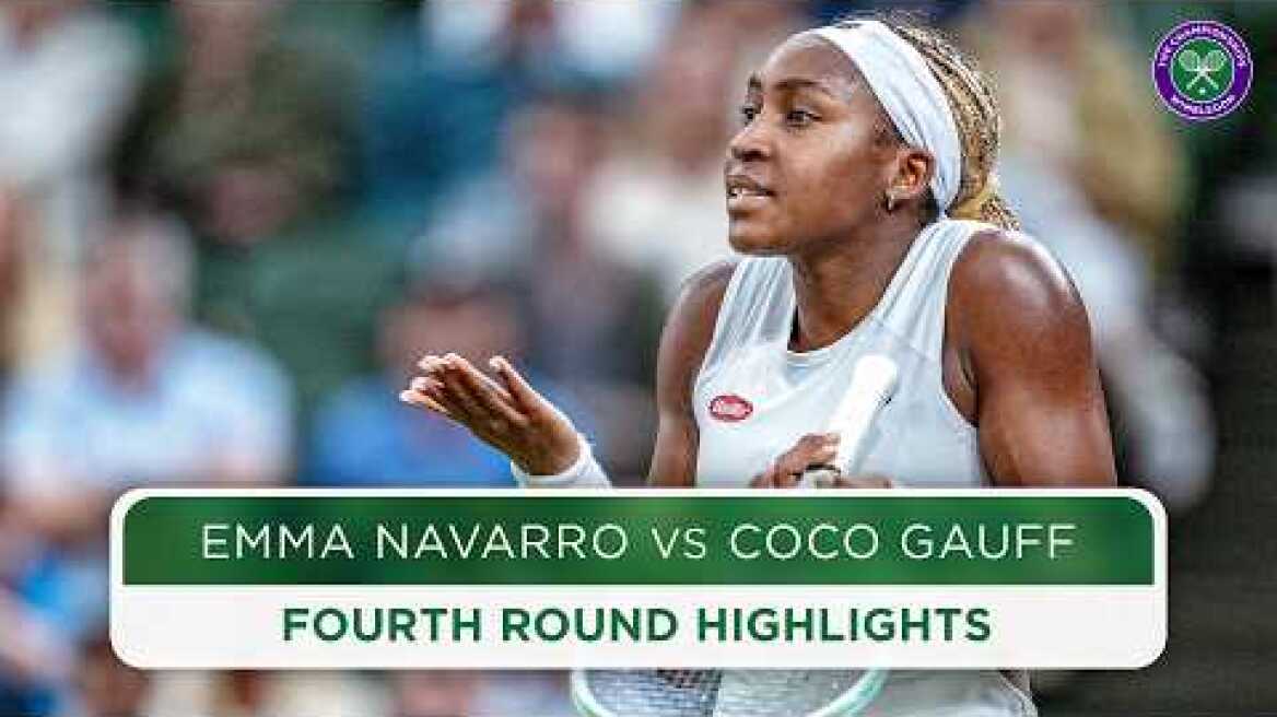 No.2 seed stunned | Emma Navarro vs Coco Gauff | Highlights | Wimbledon 2024