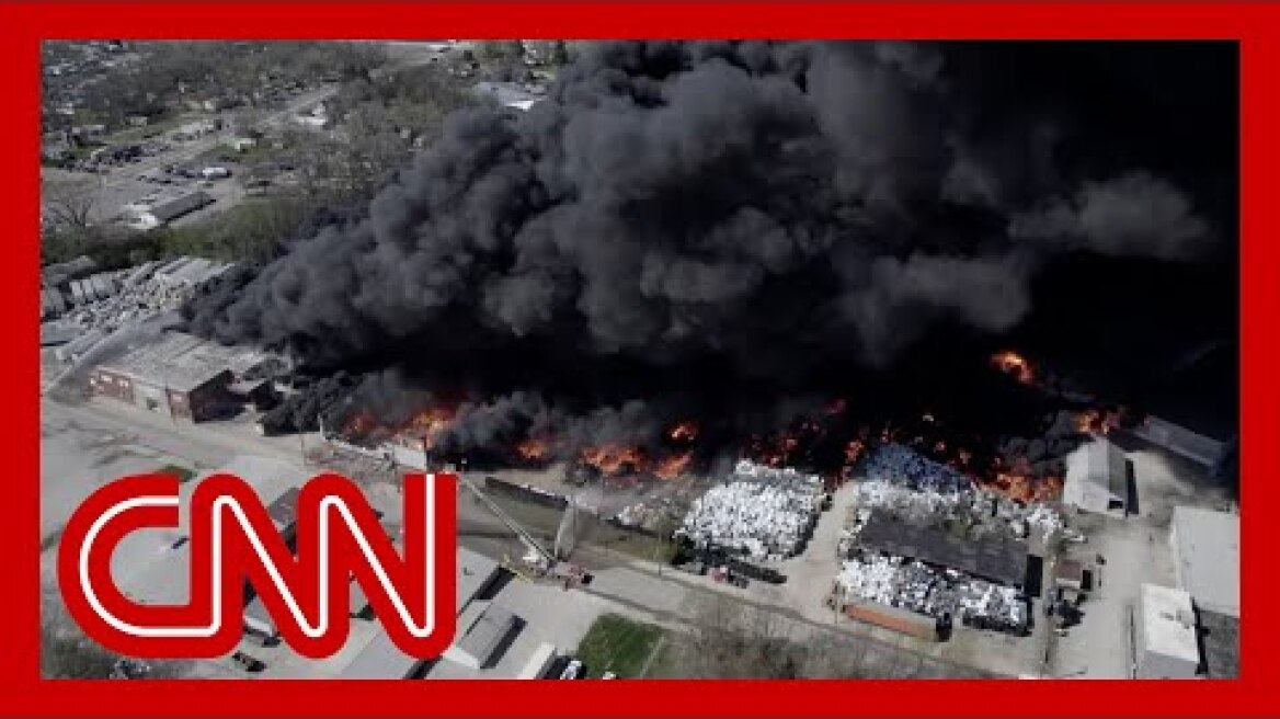 Massive inferno billowing toxic smoke could burn for days