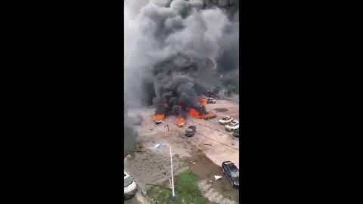 Huge Gas Tanker Explosion in China Today 😮